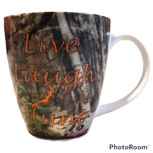 "Live Laugh Hunt" Coffee Mug Cup Ceramic by Mossy Oak